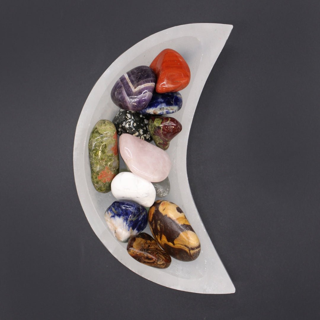 Cuenco Luna de Selenita 15 cm