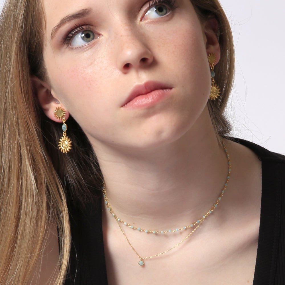 Gargantilla 'Sophia' de Piedra de Luna