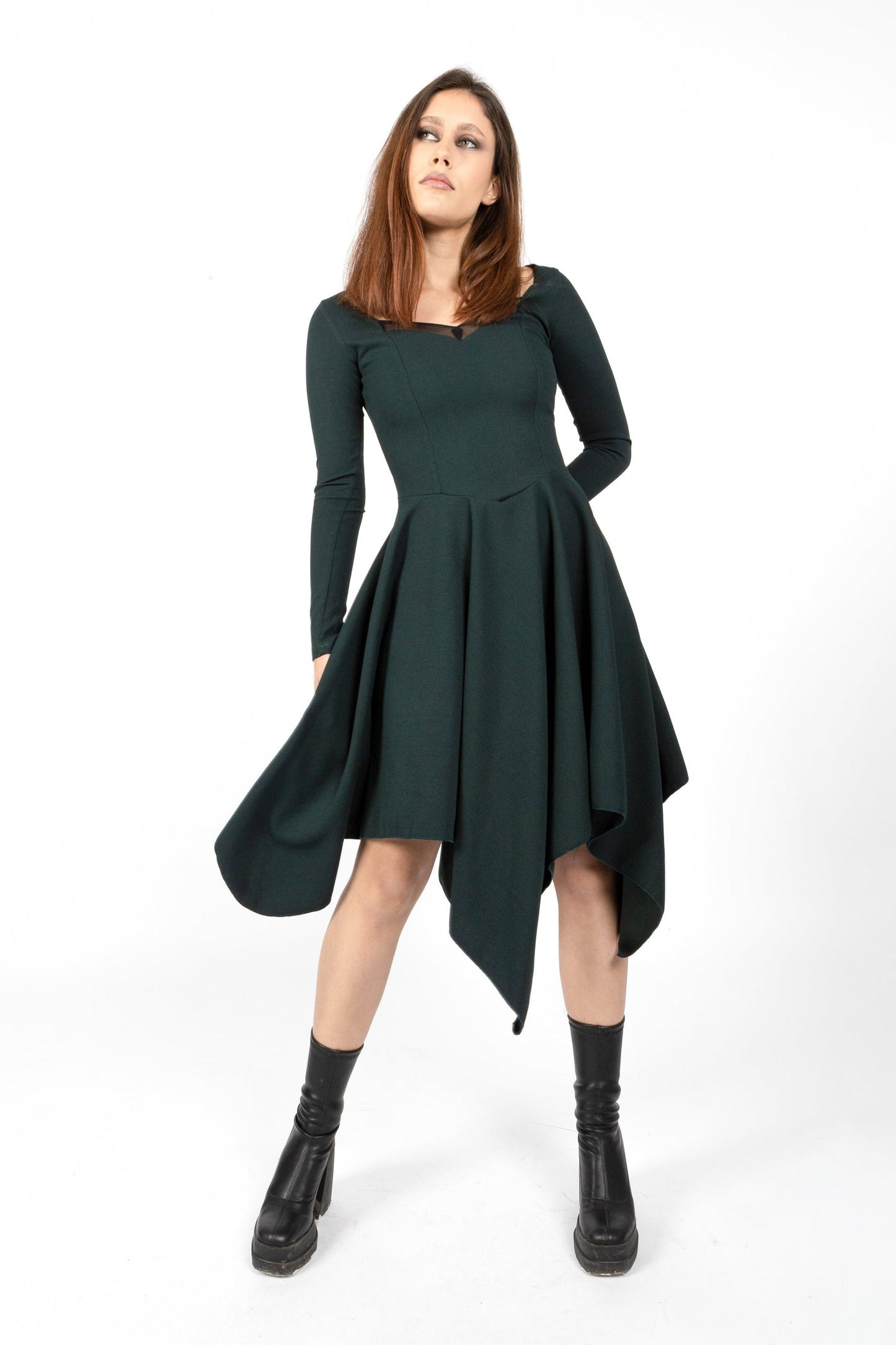 Witch coset faery asymmetric sleeve dress