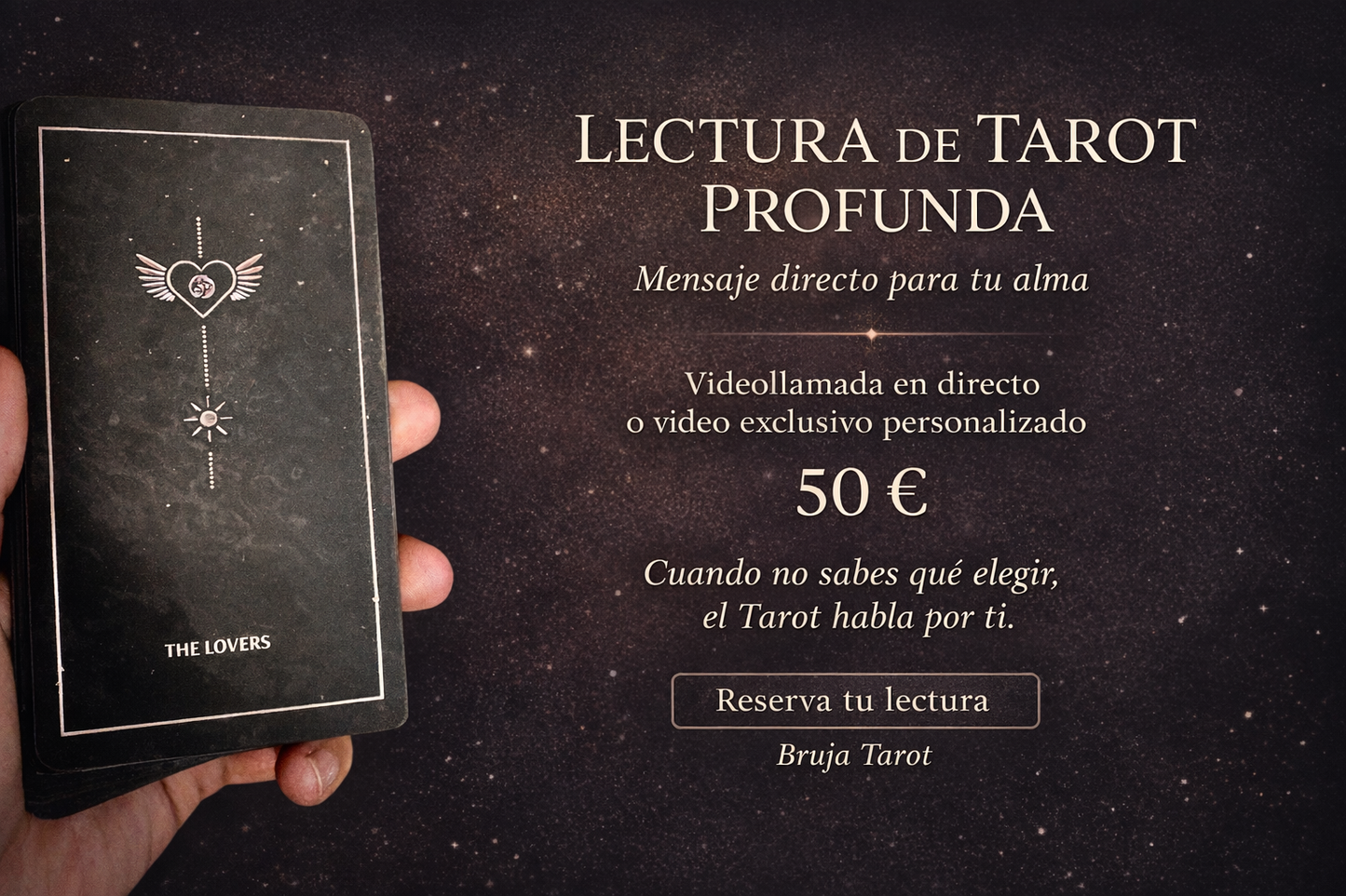 🔮 LECTURA DE TAROT PERSONALIZADA – SESIÓN PROFUNDA 🔮