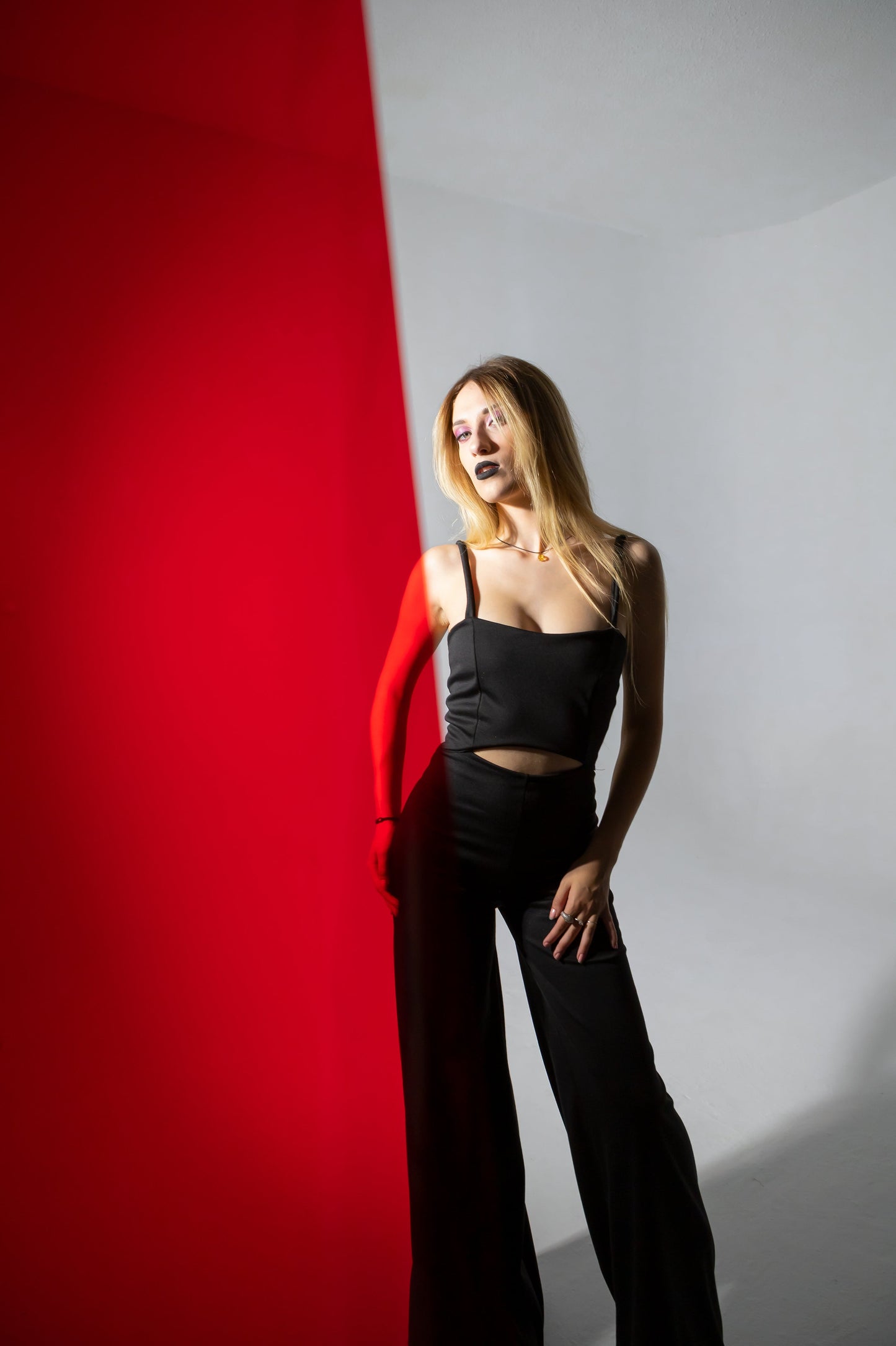 Wide leg jumpsuit Black