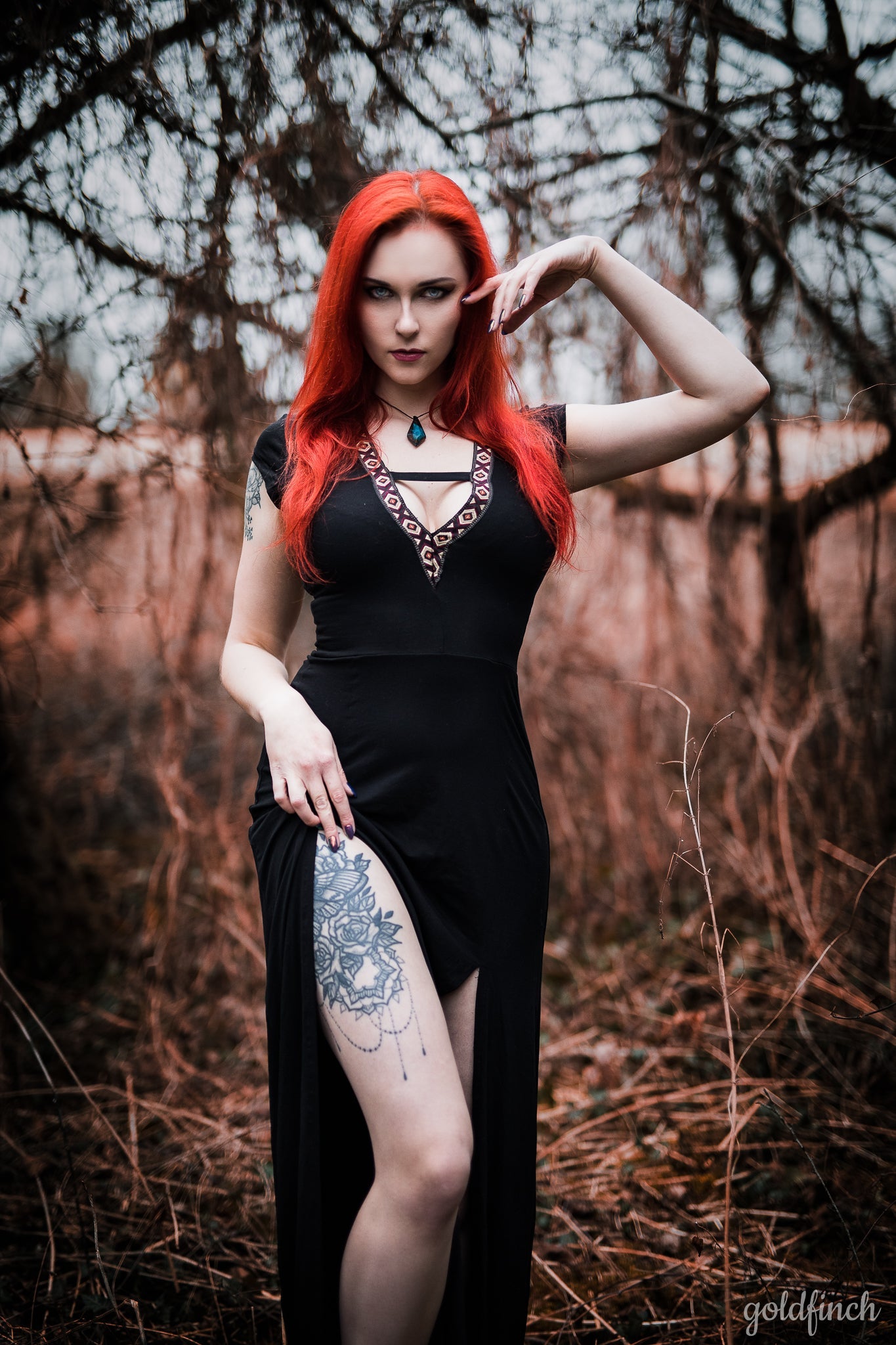 Kali maxi bohemian wedding black dress