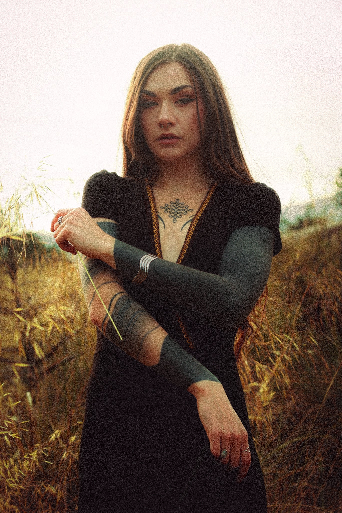 Black Bohemian Wrap Maxi Dress – Organic Bamboo Jersey