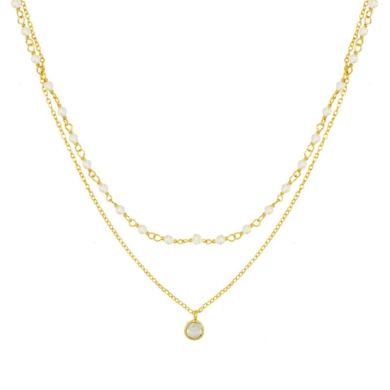 Gargantilla 'Sophia' de Piedra de Luna