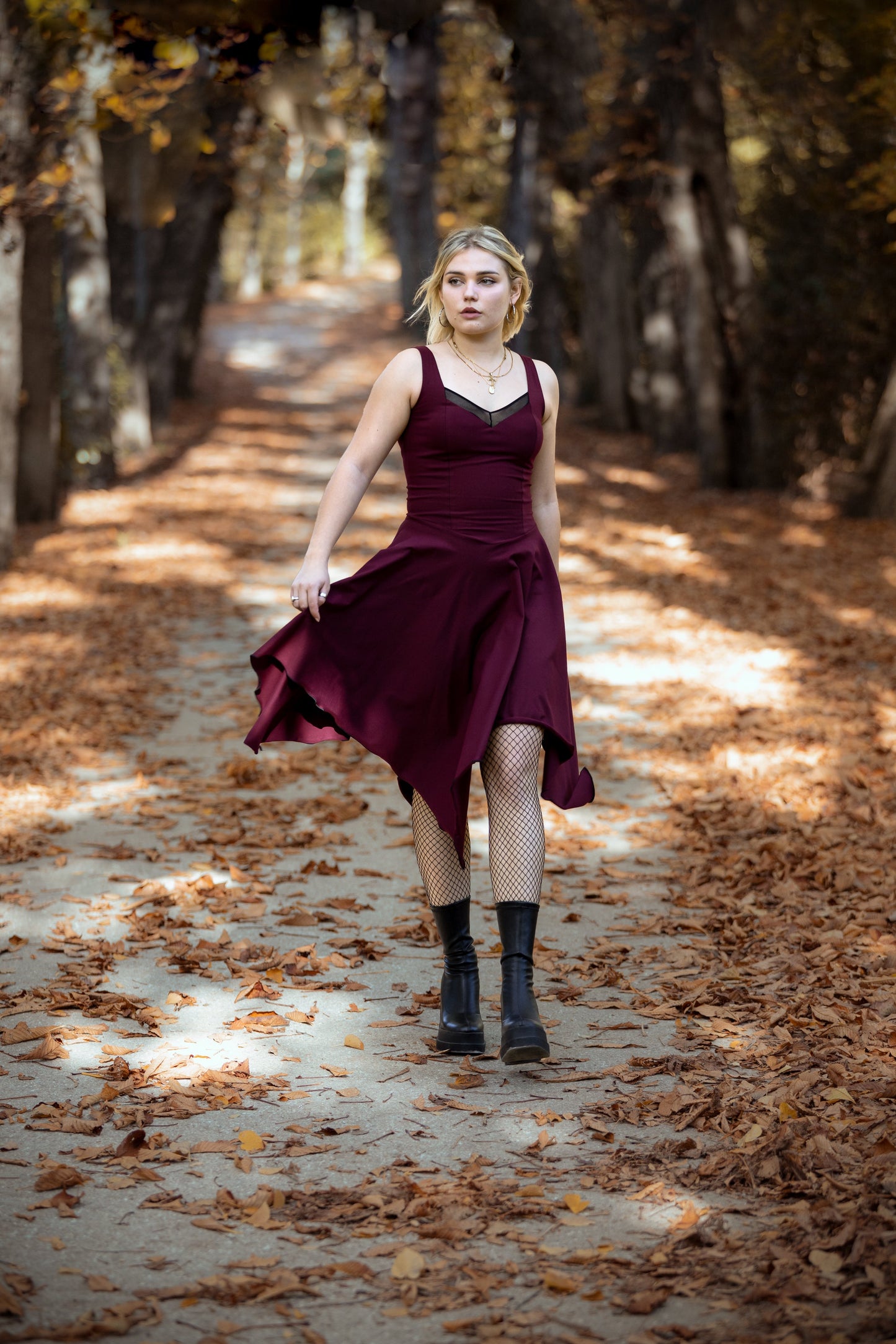 Teal Corset midi sleeveless fairy witch dress