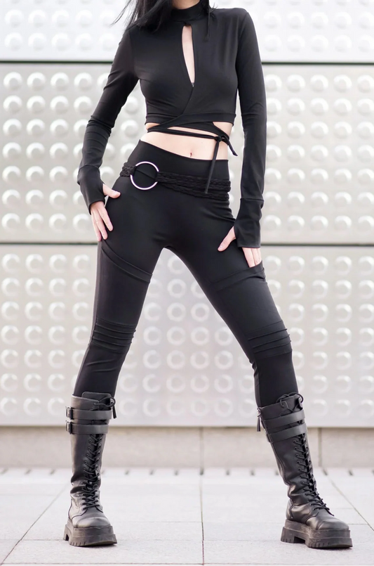Steampunk Futuristic Stretch Trousers