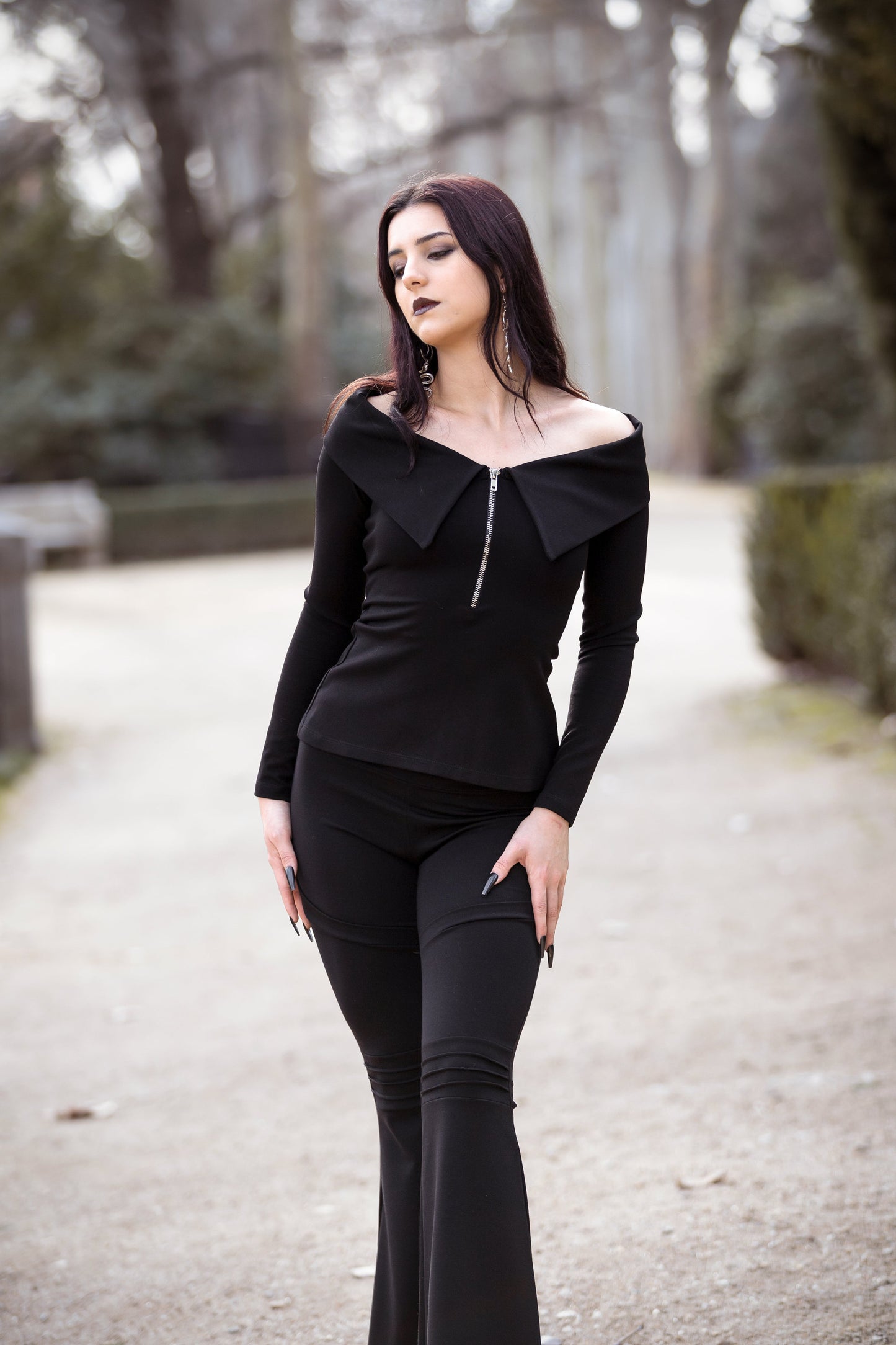 Wednesday off shoulder sleeve top- Bardot victorian top