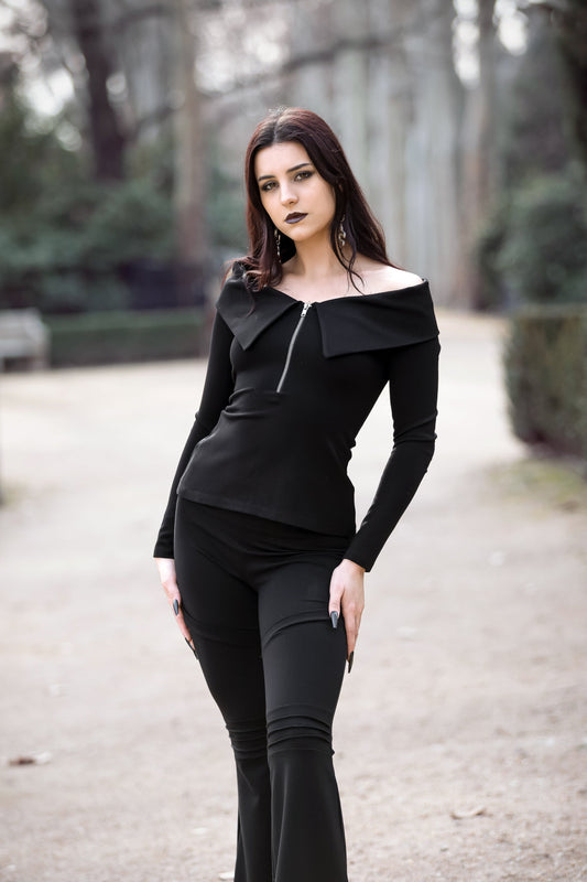 Wednesday off shoulder sleeve top- Bardot victorian top