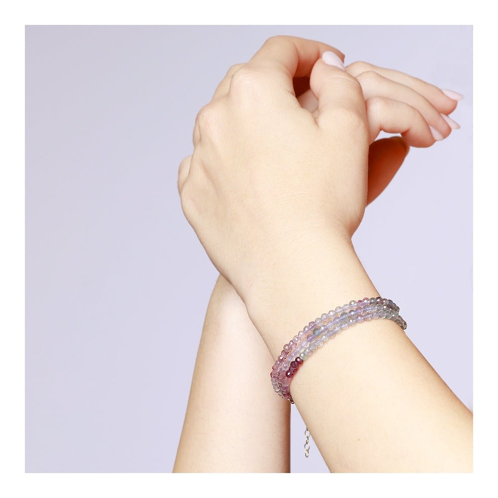 Pulsera 'Nairisa' - Fluorita Arcoiris