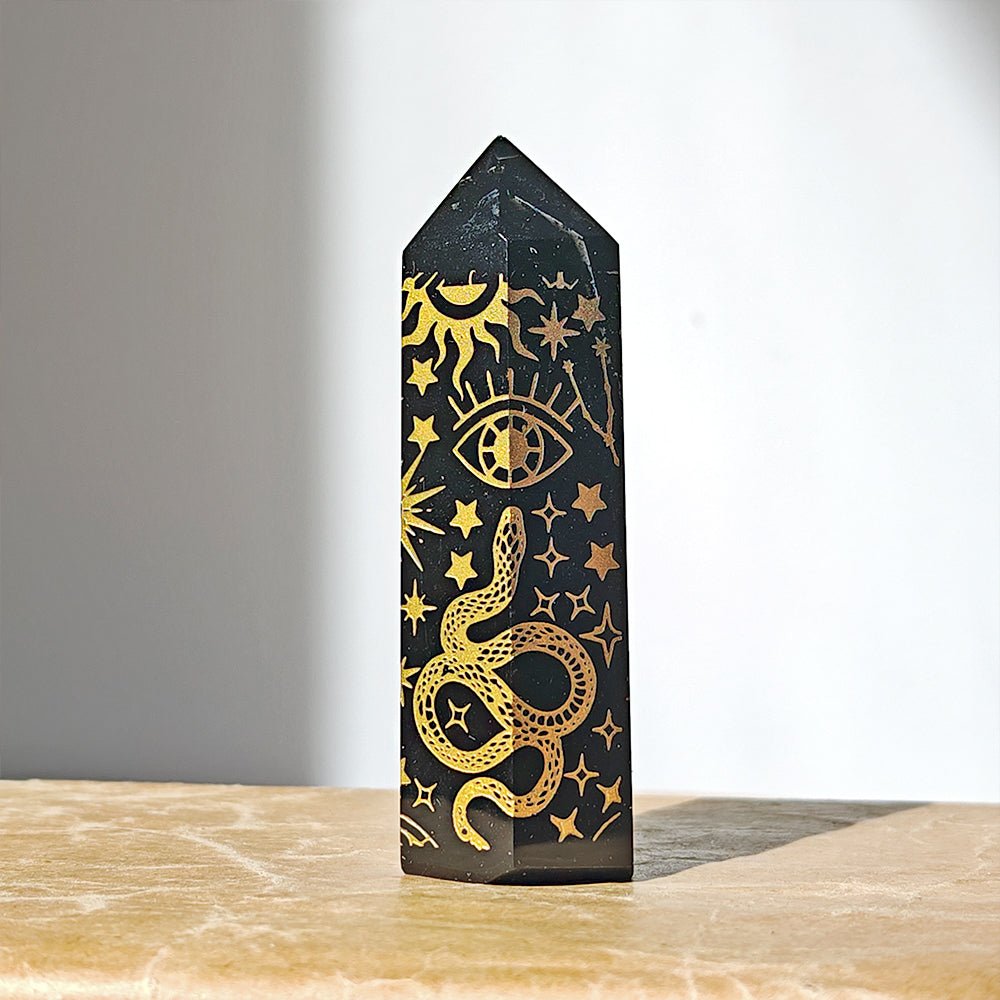 Punta de Obsidiana Negra 'Mistica' 01 - Edición imperfecta