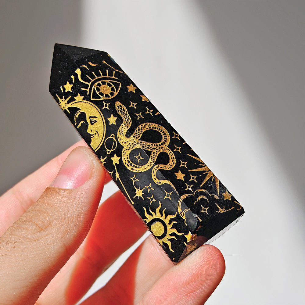 Punta de Obsidiana Negra 'Mistica' 01 - Edición imperfecta